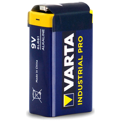 Щелочная батарейка Крона 9V Varta Industrial Pro 6F22. Цена за 1 шт.