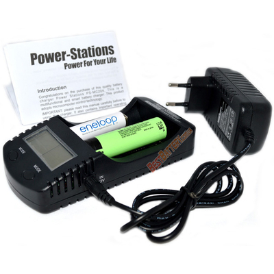Зарядное устройство Power Stations PS-MC204 для Ni-Mh, Ni-Cd и Li-ion аккумуляторов с функцией Power Bank.