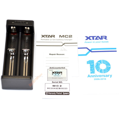 Зарядное устройство XTar MC2 для Li-ion аккумуляторов. Питание от USB, 2 независимых канала.
