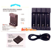 Зарядний пристрій Soshine Chocolate 4 для АА/ААА, Ni-Mh/Li-Ion 3.7V/LiFePО4 3.2V акумуляторів, USB.