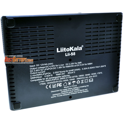 Зарядное устройство LiitoKala Lii S8 на 8 каналов для Ni-Mh, LiFePO4 и Li-ion аккумуляторов + 2 канала на Крону 9В.