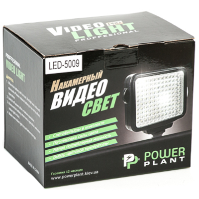 Накамерный свет PowerPlant LED 5009 (LED-VL008)