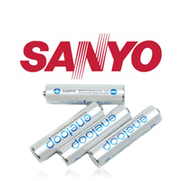 Минипальчиковые аккумуляторы Sanyo Eneloop AAA, Sanyo Eneloop XX AAA, Sanyo Eneloop Lite AAA.