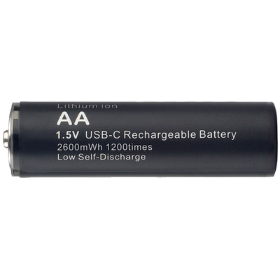 Аккумулятор АА Soshine USB Type-C 1.5V Li-Ion 2600 mWh поштучно. Пальчиковые АКБ на 1.5 В с USB зарядным. Цена за 1 шт.