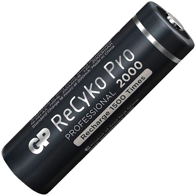 Акумулятори АА GP ReCyko+ Pro 2000 mAh поштучно, 1500 циклів. Ni-Mh, LSD, RTU. Ціна за шт.