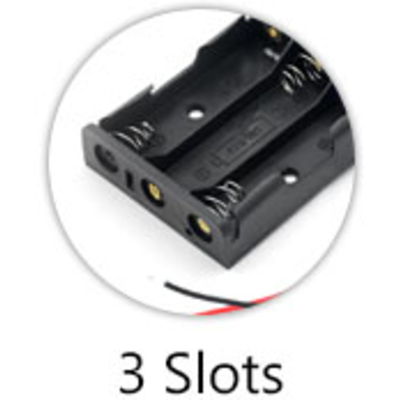 Тримач (холдер) з контактами на 3 акумулятори/3 батарейки AA з послідовним з'єднанням (4.5V).