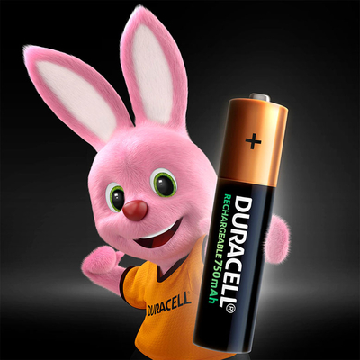 Минипальчиковые аккумуляторы Duracell 750 mAh Rechargeable 4 шт. в блистере, ААА, LSD, RTU.