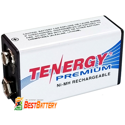 Аккумулятор Крона Tenergy Premium 9V 250 mAh. USA качество!