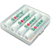 Минипальчиковые аккумуляторы Soshine 1000 mAh RTU + бокс для хранения. LSD. Цена за уп. 4 шт.