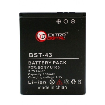 Аккумулятор Extradigital для Sony Ericsson BST-43 (850 mAh)