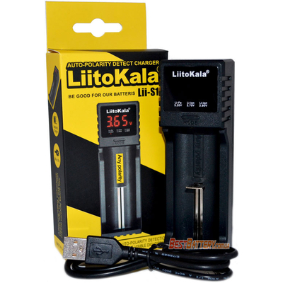 Универсальное зарядное устройство LiitoKala Lii-S1 для АА, ААА, 18650, 16340 и др. с цифровым дисплеем.