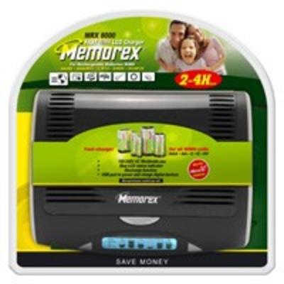 Memorex MRX 8000 - универсальное быстрое зарядное устройство для всех размеров Ni-Cd/Ni-MH аккумуляторов.