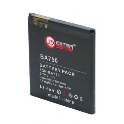 Аккумулятор Extradigital для Sony Ericsson BA750 (1200 mAh)