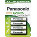АА аккумуляторы Panasonic Panasonic Evolta 1900 mAh в блистере. Готовы к работе из упаковки. Цена за уп. 4 шт.