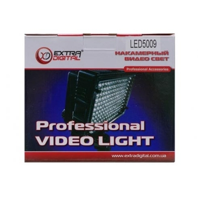Накамерный свет Extradigital LED-5009, 120 светодиодов + аккумулятор NP-F750 (4200mAh).