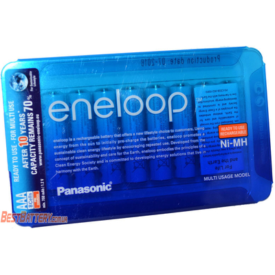 Panasonic Eneloop 800 mAh (min 750 mAh) BK-4MCCE 8LE Sliding Pack - минипальчиковые аккумуляторы Eneloop в блистере. Цена за уп. 8 шт.