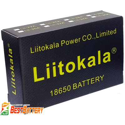 Аккумулятор 18650 Liitokala Lii-35A 3500 mAh Li-Ion 3.7V, без защиты. Высокоёмкий.
