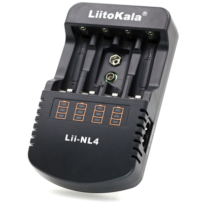 Зарядное устройство Liitokala Lii-NL4 для пальчиковых, минипальчиковых аккумуляторов и аккумуляторов Крона.