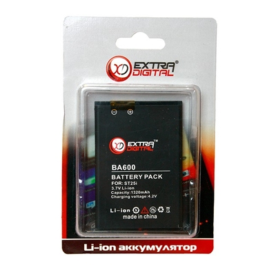 Аккумулятор Extradigital для Sony Ericsson BA600 (1320 mAh)