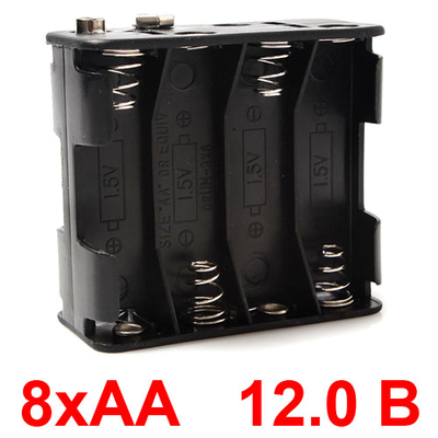 Утримувач (холдер) з контактами на 8 акумуляторів/8 батарейок AA з послідовним з'єднанням (12.0V).