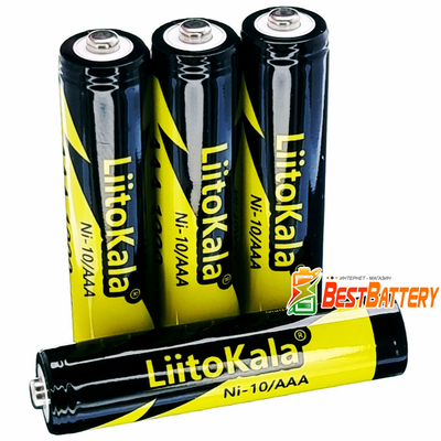 Акумулятор AAA Liitokala Ni-10 1000 mAh поштучно, Ni-Mh, 1.2V. LSD, RTU. Ціна за 1 шт.