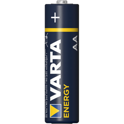 Пальчиковые щелочные батарейки Varta Energy АА / LR6 (4106), 1.5В. Цена за уп. 4 шт. Alkaline.