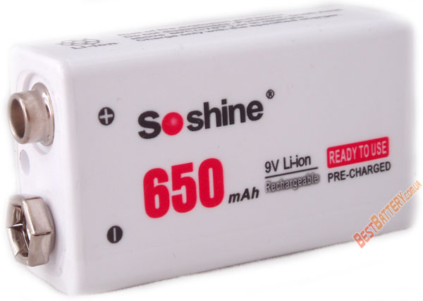 Область применения аккумуляторов Soshine Крона 9V 650 mAh Li-ion