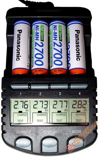 Результаты тестирования Ni-MH аккумуляторов AA Panasonic 2700 mAh