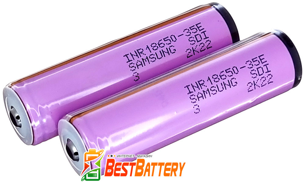 Li-Ion аккумуляторы 18650 Samsung 35E с защитой высокого качества.