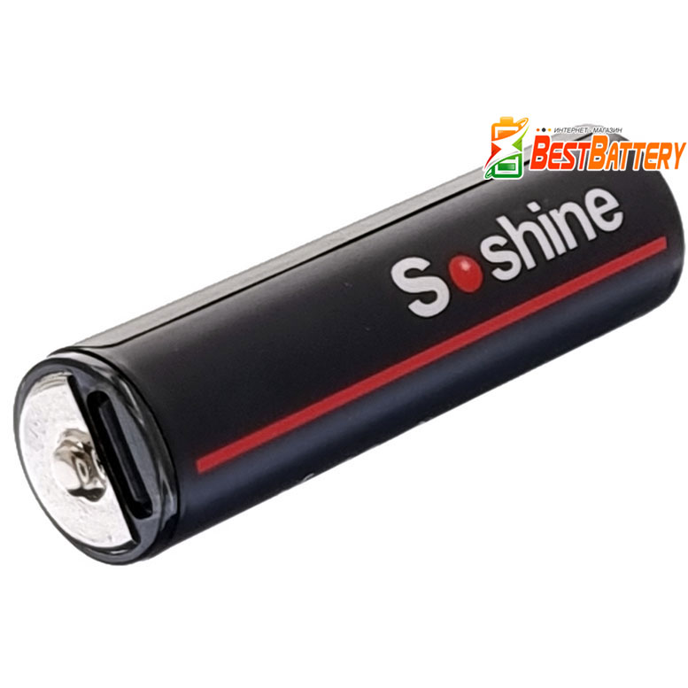 Аккумулятор Soshine USB Type-C 2400 mAh Li-Ion 1.5v.