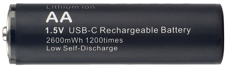 Техническая характеристика Soshine USB Type-C AA 1.5V 2600 mWh.