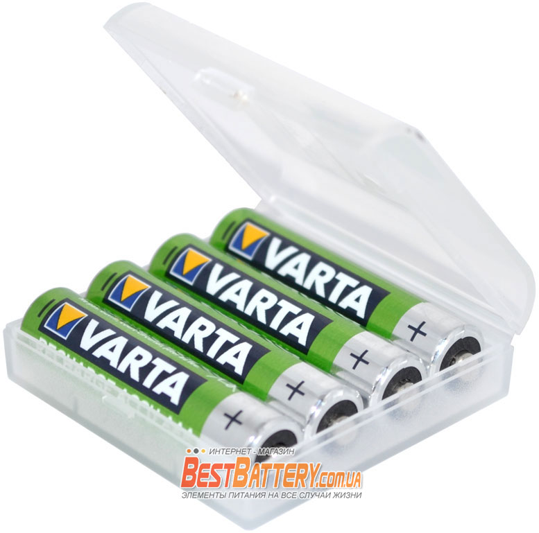 Varta Power AAA 1000 mAh минипальчиковые ААА аккумуляторы в боксе.