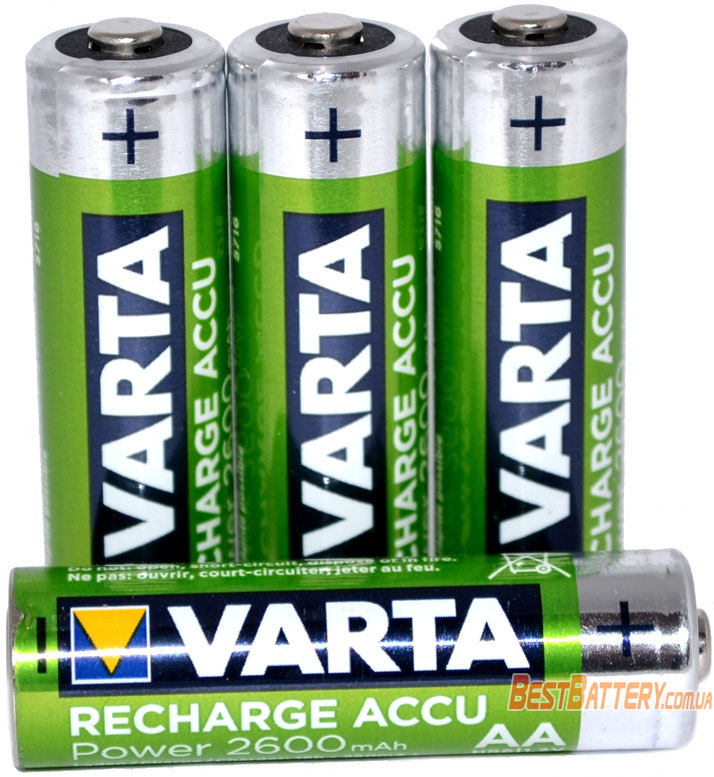 Аккумуляторы Varta Power AA в боксе 2600 mAh.