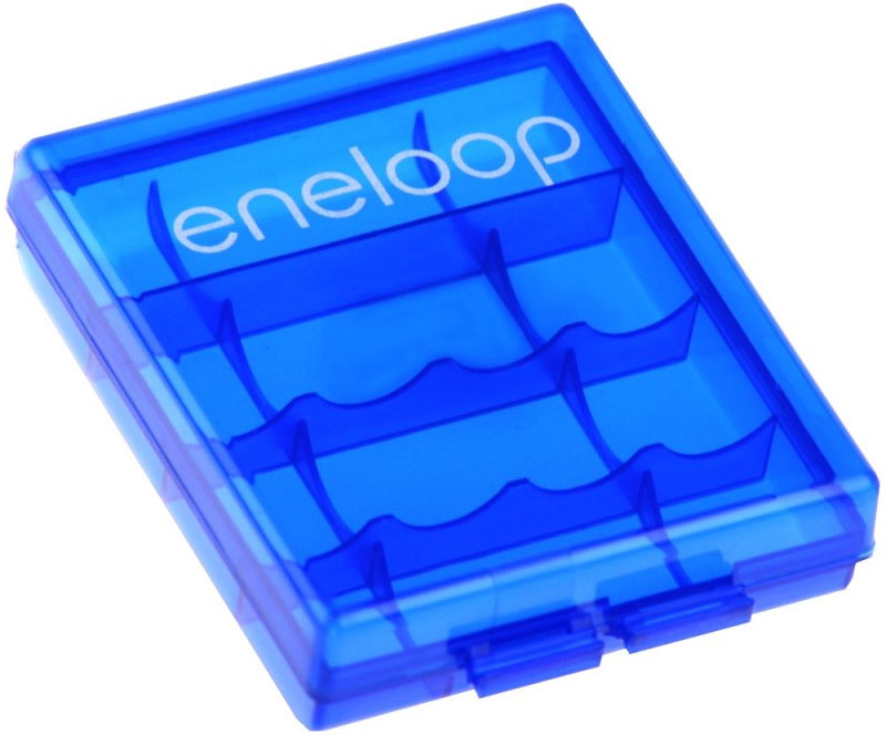 Фирменный бокс Eneloop в комплекте с аккумуляторами Eneloop BK-3MCDEC4BE 2000 mAh.