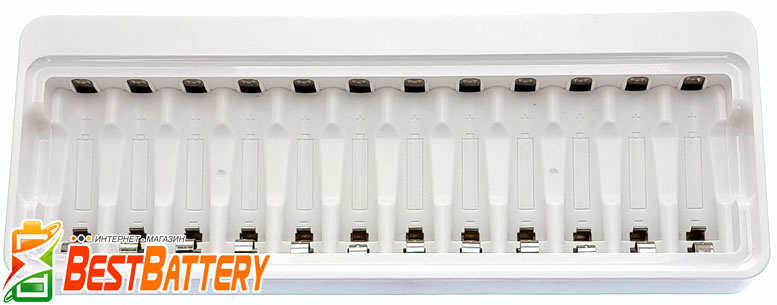 Зарядное устройство DLY Full U12 на 12 каналов для АА и ААА Ni-Mh/Ni-Cd аккумуляторов, USB, LED.
