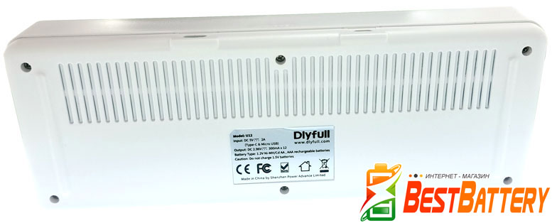 Техническая характеристика многоканального зарядного устройства DLYFull U12.