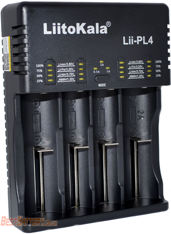 LiitoKala Lii-PL4 - универсальное зарядное устройство для Ni-Mh, Ni-Cd, Li-Ion и LiFePO4 аккумуляторов
