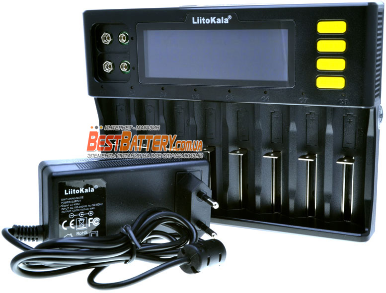 LiitoKala Lii-S8 - универсальное зарядное для Ni-Mh, Ni-Cd, Li-Ion и LiFePO4 аккумуляторов на 8 каналов.
