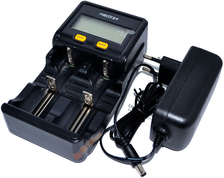 Miboxer C2 4000 - универсальное зарядное устройство для Ni-Mh/Ni-Cd, Li-ion (IMR/ICR/INR) и LiFePO4 аккумуляторов на 2 канала.