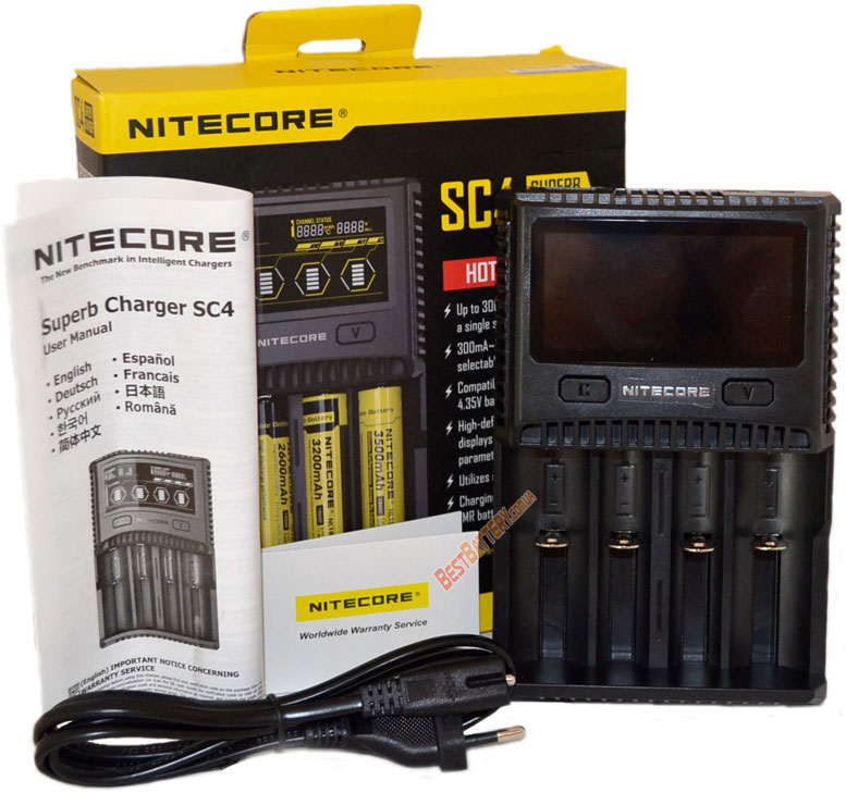 Комплект поставки Nitecore SC4