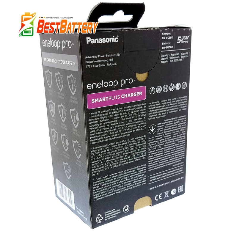 Техническая характеристика Panasonic BQ-CC55E Quickcharger Eco Box.