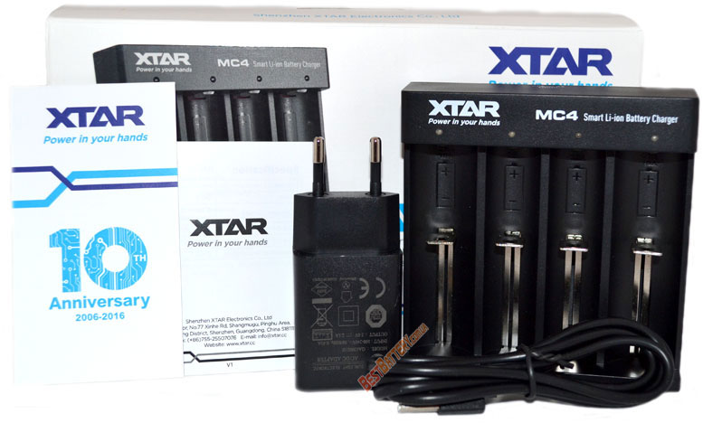 XTar MC4 - универсальное зарядное устройство для Li-Ion аккумуляторов