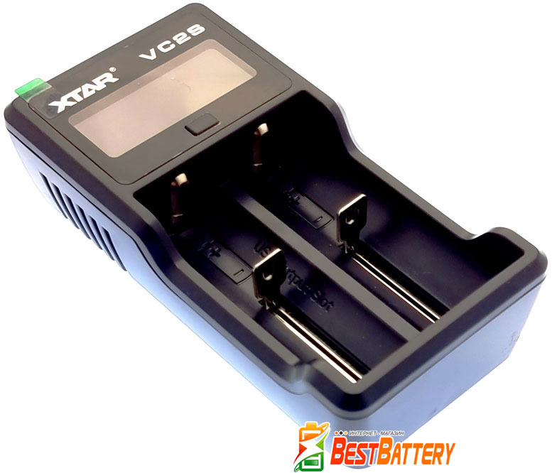XTar VC2S USB LCD - универсальное быстрое зарядное устройство для Li-Ion и Ni-Mh + Power Bank.