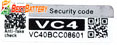 Зарядное устройство XTar VC4 QR код проверки оригинальности.