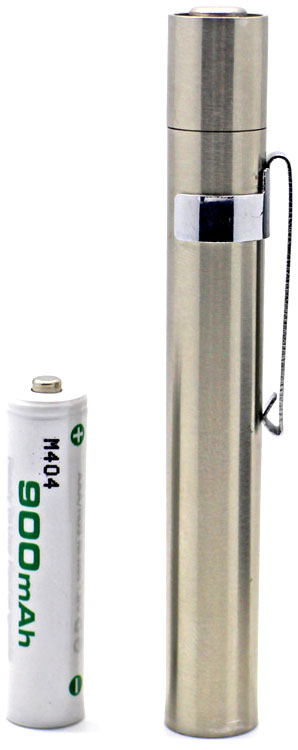 Фонарь Soshine ST1 - источник питания батарейка или аккумулятор ААА.