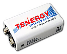 Tenergy Premium 9V 200 mAh - аккумулятор типа "Крона" от Tenergy.