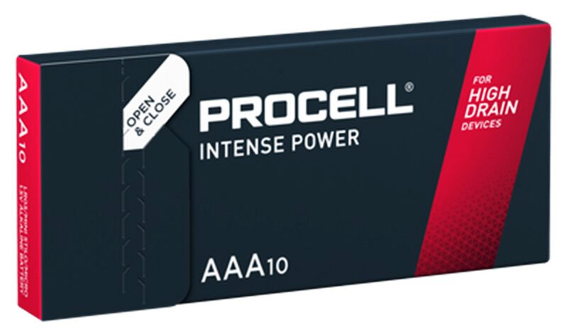 Duracell Procell Intense Alkaline AAA профессиональные минипальчиковые батарейки (LR03), 1.5V упаковка 10 шт.