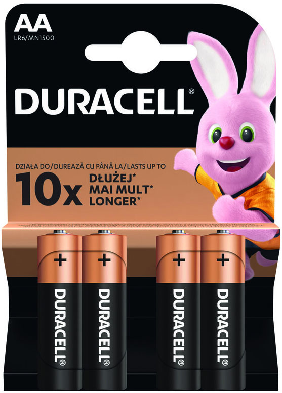 Duracell Duralock Basic AA щелочные пальчиковые батарейки (LR6), 1.5V, 4 шт.
