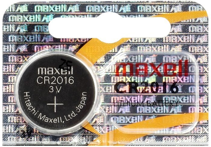 Maxell Litium CR 2016 3V - серия литиевых батареек на 3 вольта в форме таблетки.