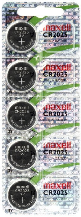 Литиевая батарейка-таблетка на 3V CR2025 Maxell Litium.